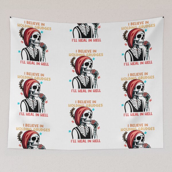 Item preview, i believe in holding grudges i'll heal in hell designed and sold by Night0wls.