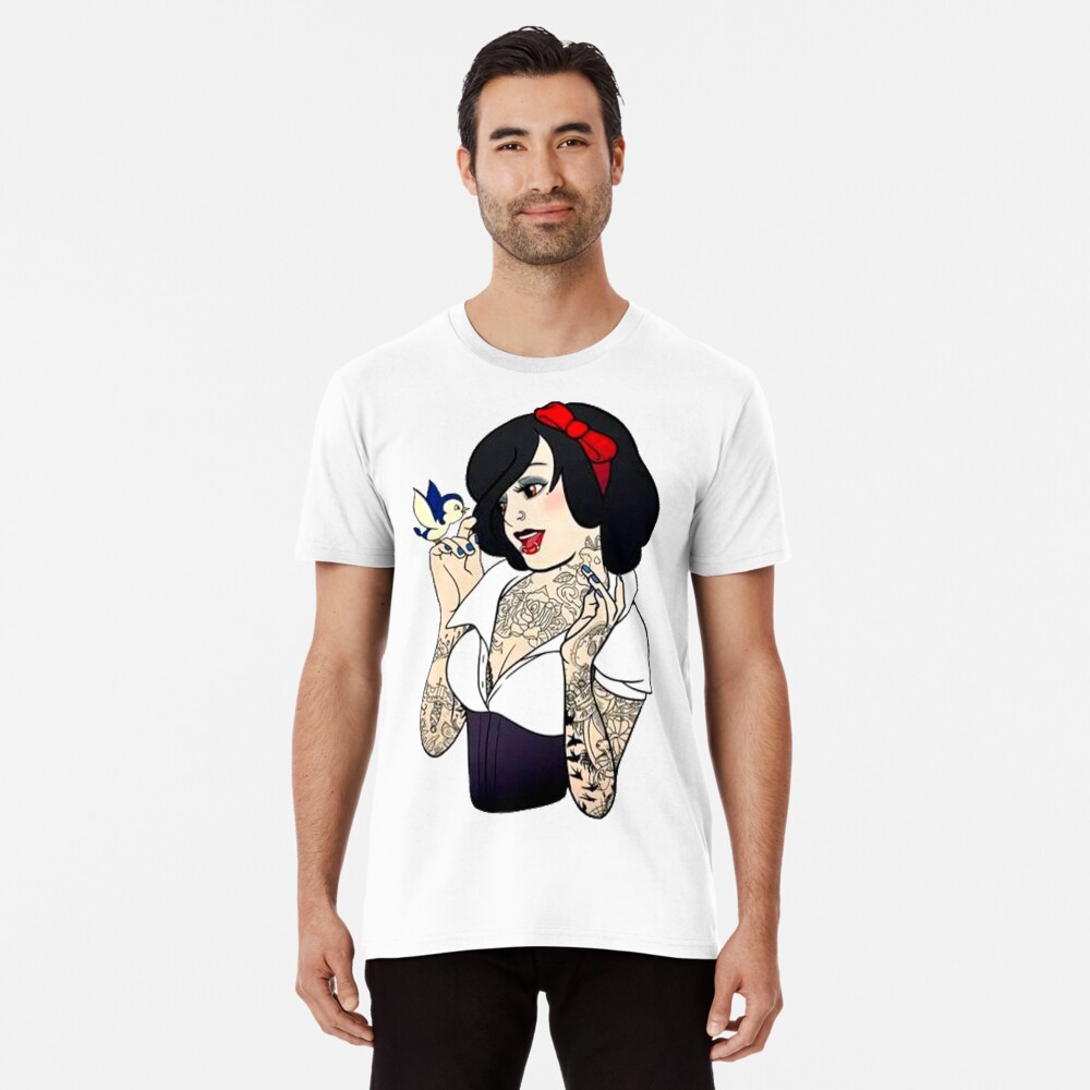 T shirt blanche fashion neige