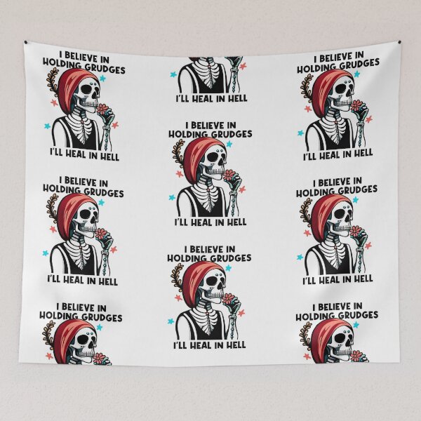 Item preview, i believe in holding grudges i'll heal in hell designed and sold by Night0wls.