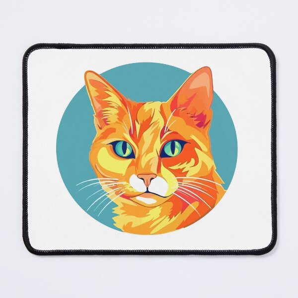 Item preview, Diseño de gato naranja pop art designed and sold by WhimsyWear-Fun.