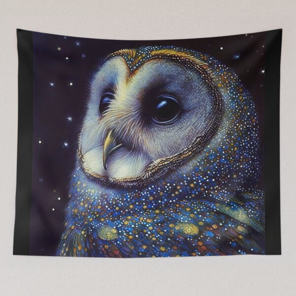 Item preview, Blue Grass Owl (Variation 2) designed and sold by OccultDreams.