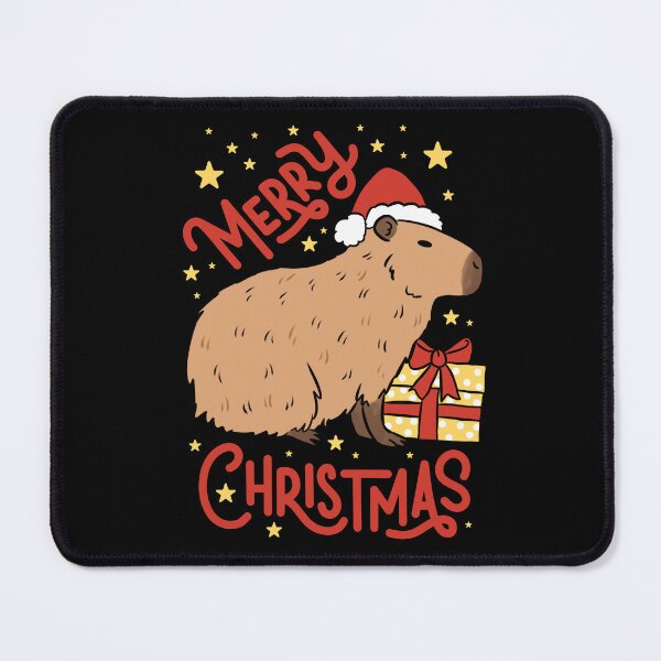 Item preview, Merry Christmas cute Christmas capybara design designed and sold by Yarafantasyart.