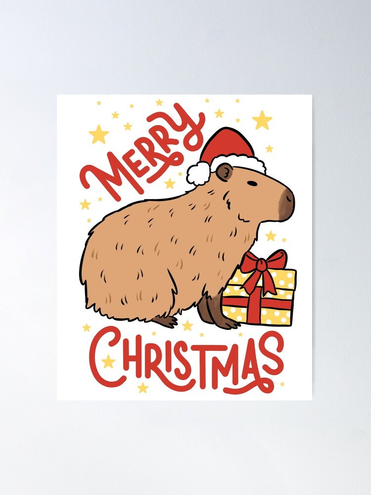 Capybara cute pattern - cartoon capybara illustration pack Poster for Sale  by Yarafantasyart