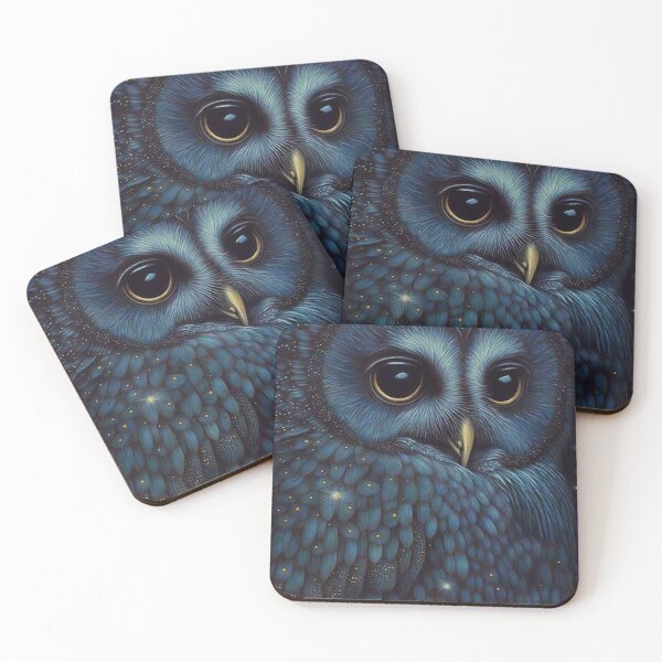 Item preview, Blue Mottled Owl designed and sold by OccultDreams.