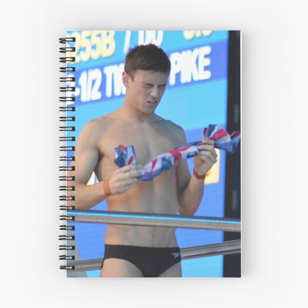 Item preview, Tom Daley 2016 with GB towel - eyes closed designed and sold by Katonym.