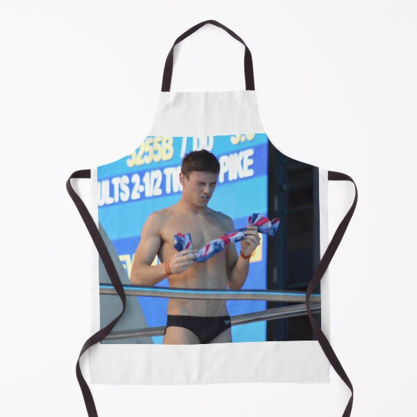 Item preview, Tom Daley 2016 with GB towel - eyes closed designed and sold by Katonym.