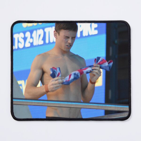 Item preview, Tom Daley 2016 with GB towel - eyes closed designed and sold by Katonym.