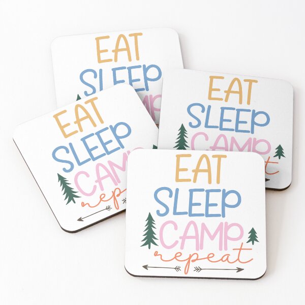 Item preview, 'Eat Sleep Camp Repeat' the camping life cycle designed and sold by coolteesok.