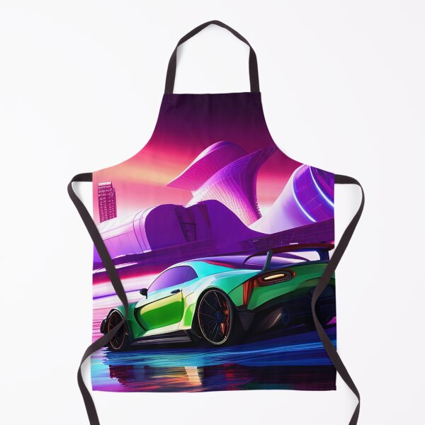 Item preview, Neon Drifting Super Car At Sunset designed and sold by Ink Art Design.