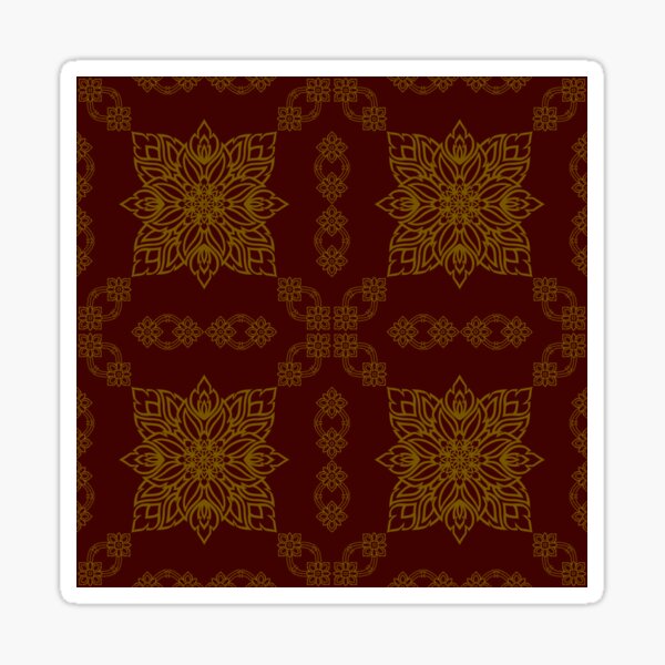 Item preview, Ikat Pattern Red Floral Ikat Pattern Geometric Pattern designed and sold by Apkdesigner.