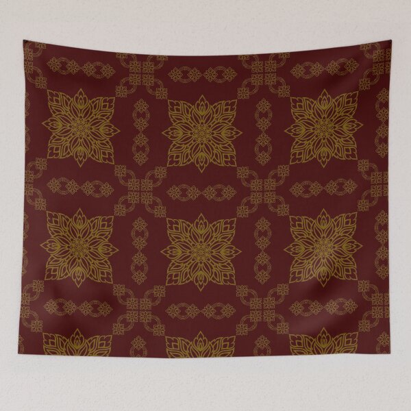 Item preview, Ikat Pattern Red Floral Ikat Pattern Geometric Pattern designed and sold by Apkdesigner.