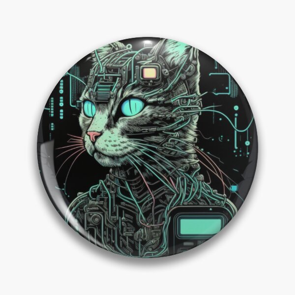 Item preview, Ccc3c_Cyberpunk Cat_11 designed and sold by CritterCuties.