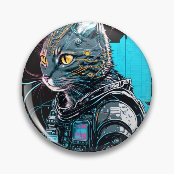 Item preview, Ccc3c_Cyberpunk Cat_14 designed and sold by CritterCuties.