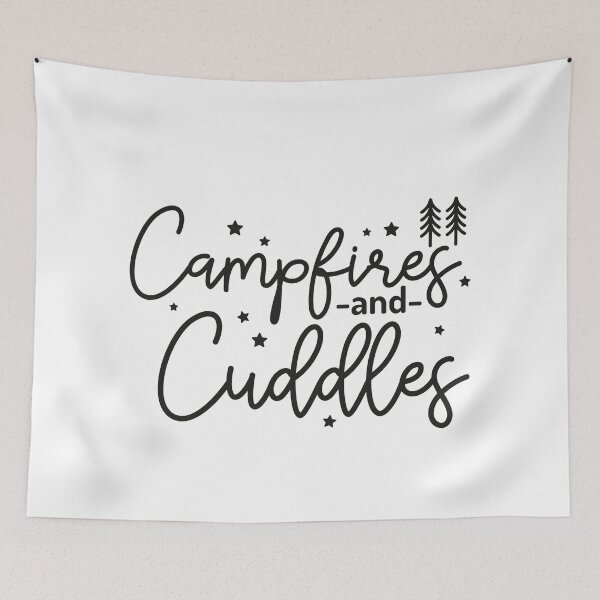 Item preview, Campfires and Cuddles text design designed and sold by coolteesok.