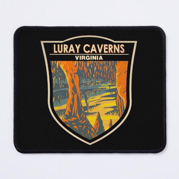 Item preview, Luray Caverns Virginia Travel Art Badge designed and sold by KrisSidDesigns.