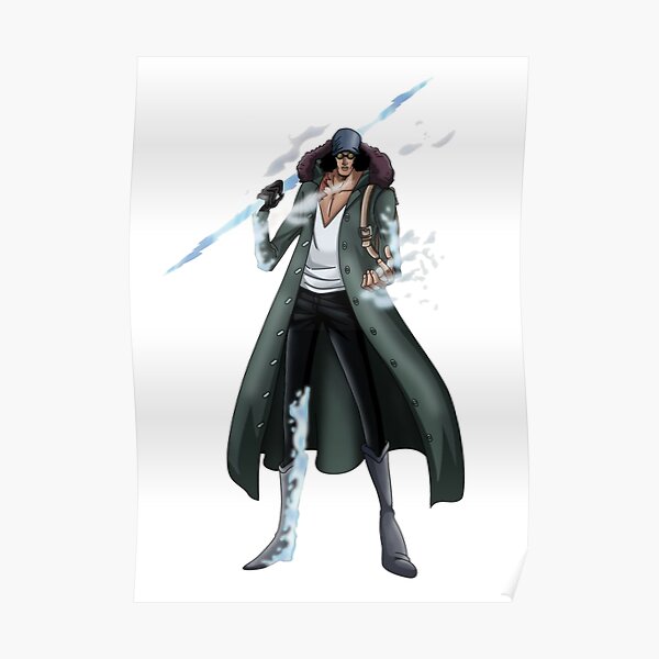 One Piece Kuzan Aokiji White Green Cosplay Costume