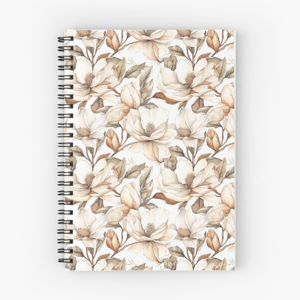 Aperçu de l'œuvre Magnolia crème en fleurs créée et vendue par patternsbymk.