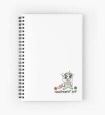 The Nonprofit AF Line — Because You Are A Unicorn Spiral Notebook