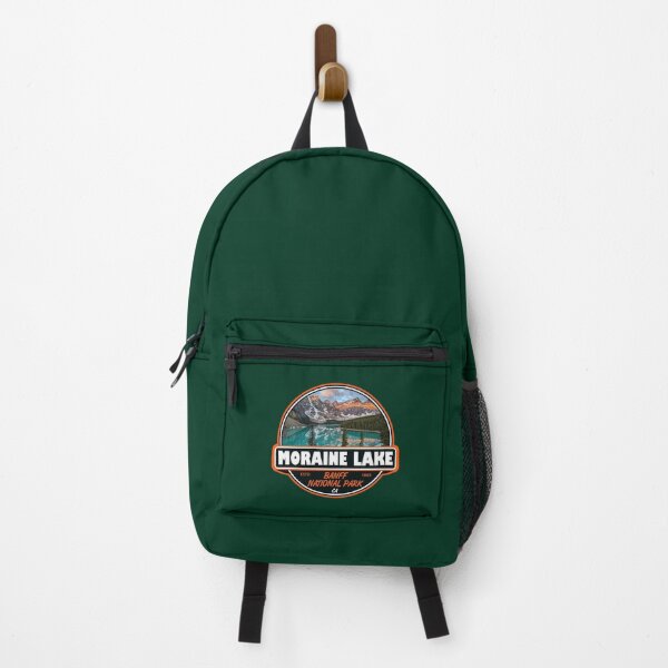 Item preview, Moraine Lake Alberta Travel Art Emblem designed and sold by KrisSidDesigns.