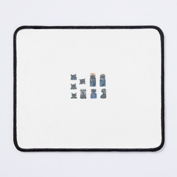 Item preview, Cat chess: black pieces designed and sold by gatteria.