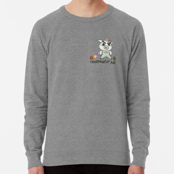 The Nonprofit AF Line — Because You Are A Unicorn Lightweight Sweatshirt