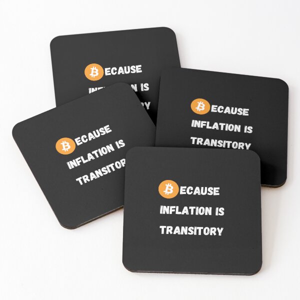 Item preview, Bitcoin - Because Inflation Is Transitory Design designed and sold by RektRepublic.