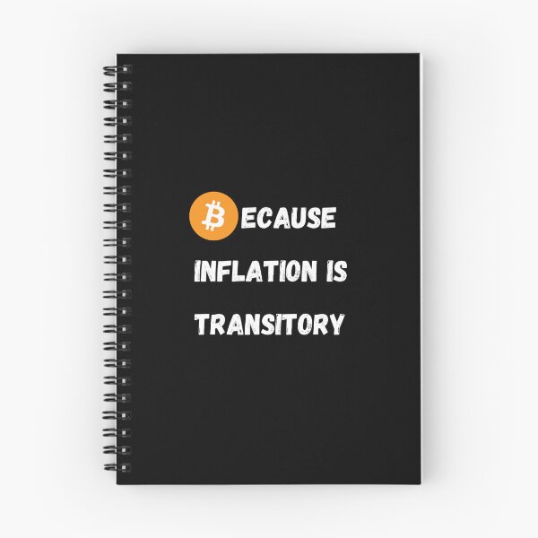 Item preview, Bitcoin - Because Inflation Is Transitory Design designed and sold by RektRepublic.