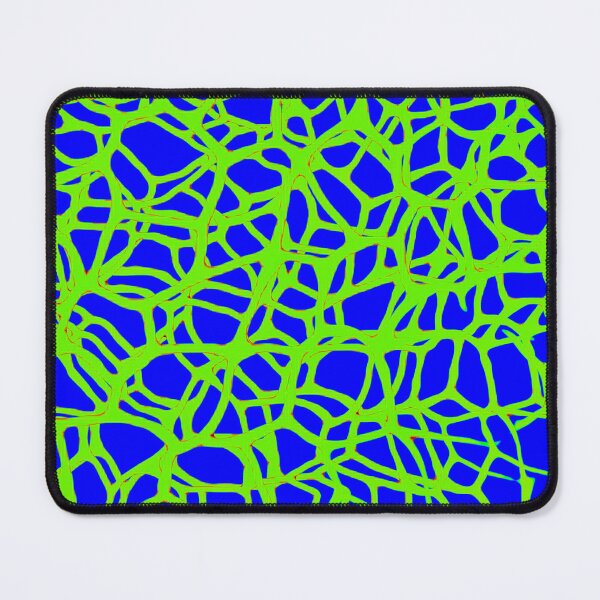 Item preview, Blue green neon string pattern designed and sold by Susan Gallup.