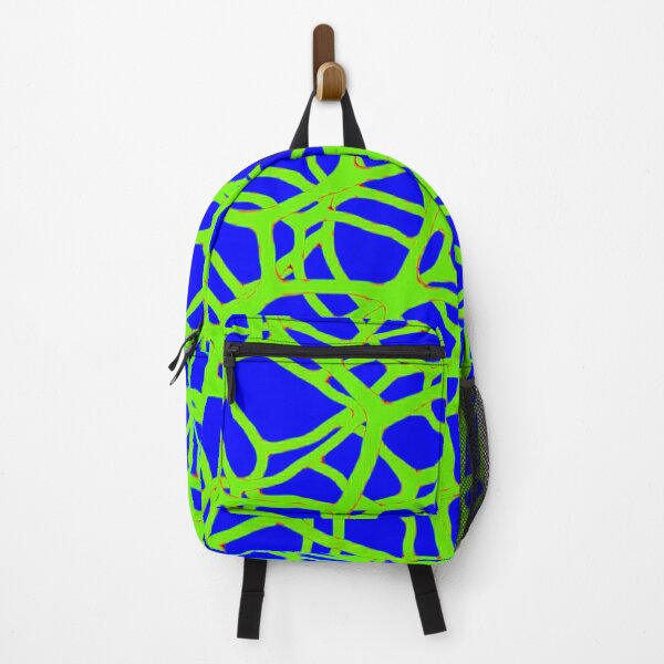 Item preview, Blue green neon string pattern designed and sold by Susan Gallup.