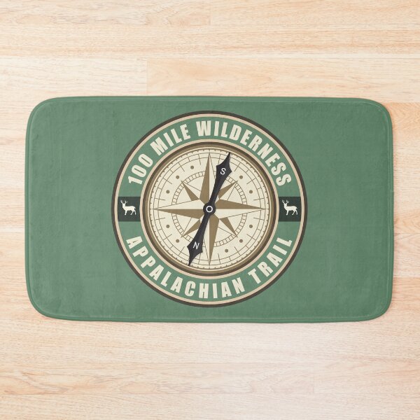 Item preview, 100 Mile Wilderness Trail Maine Compass Hiking Badge designed and sold by KrisSidDesigns.