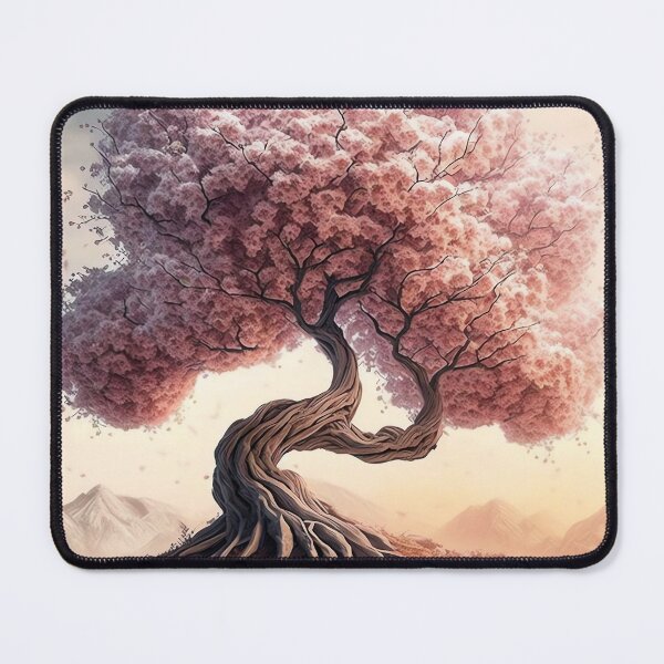 Aperçu de l'œuvre Paysage de rêve de fleurs de cerisier Sakura 001 créée et vendue par pixelCROW.