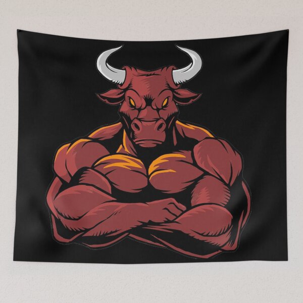 Item preview, ANGRY BULL (BLACK) designed and sold by RUBYAL.