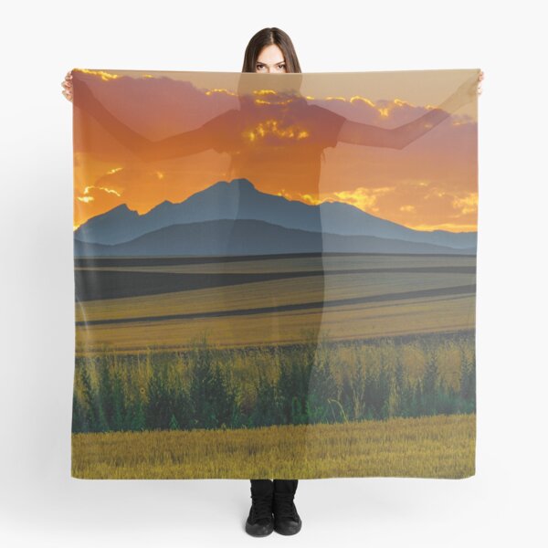 Lines Of Sunset Scarf