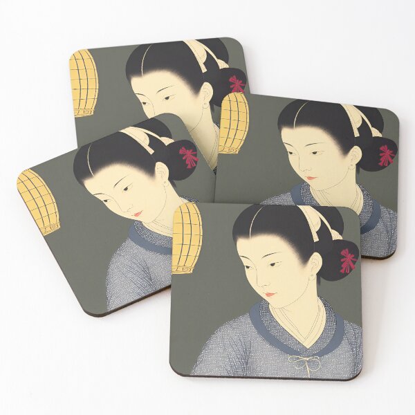 Item preview, Ukiyo-e Japanese Art - Woman by a Lantern designed and sold by allovervintage.
