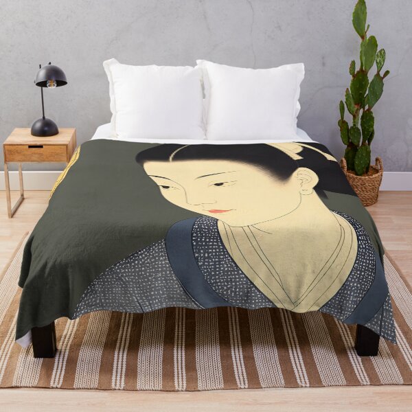 Item preview, Ukiyo-e Japanese Art - Woman by a Lantern designed and sold by allovervintage.