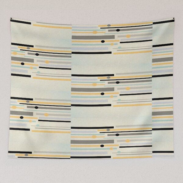 Item preview, Stripes And Circles Abstract Art designed and sold by art64.