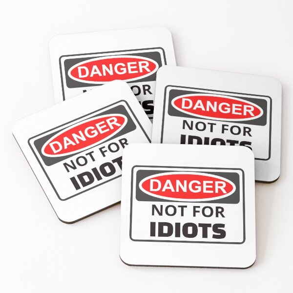 Item preview, Danger not for idiots sticker. Add some excitement to your belongings with the Danger Zone sticker. designed and sold by ATEGO.