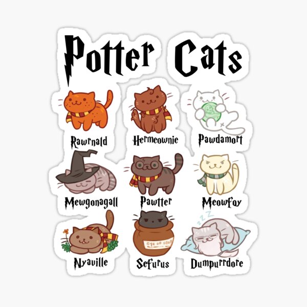 Harry Potter Stickers, Luna Lovegood, Draco Malfoy, Weasley Twins, Ron,  Hermione Grainger, Hufflepuff, Slytherin, Ravenclaw, Gryffindor 