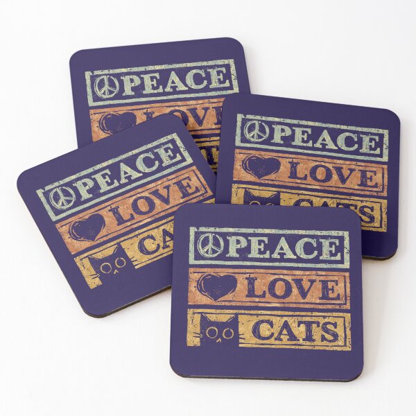Item preview, Peace Love Cats designed and sold by kg07.
