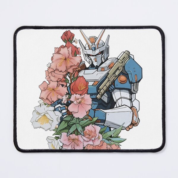 Item preview, Mecha Gundam with flowers designed and sold by Nicolas Burns.