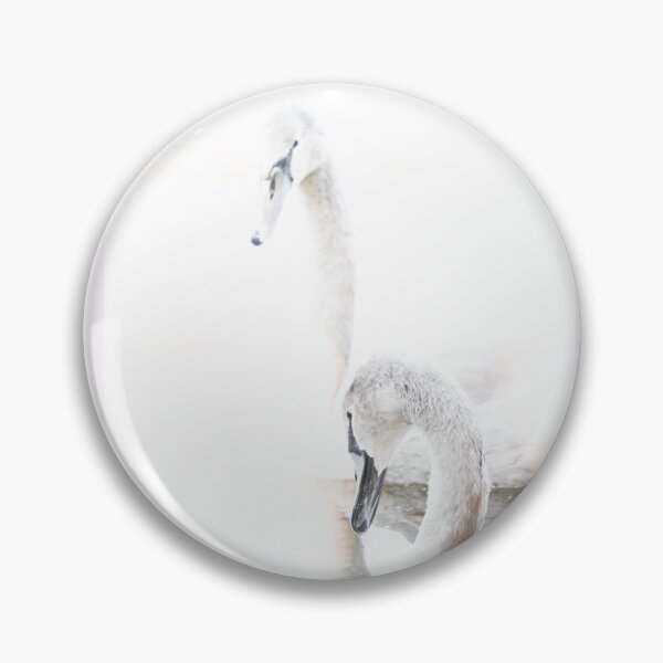 Item preview, Two Swans High Key Minimalism Vertical Nature Lovers designed and sold by eddiebarronshop.
