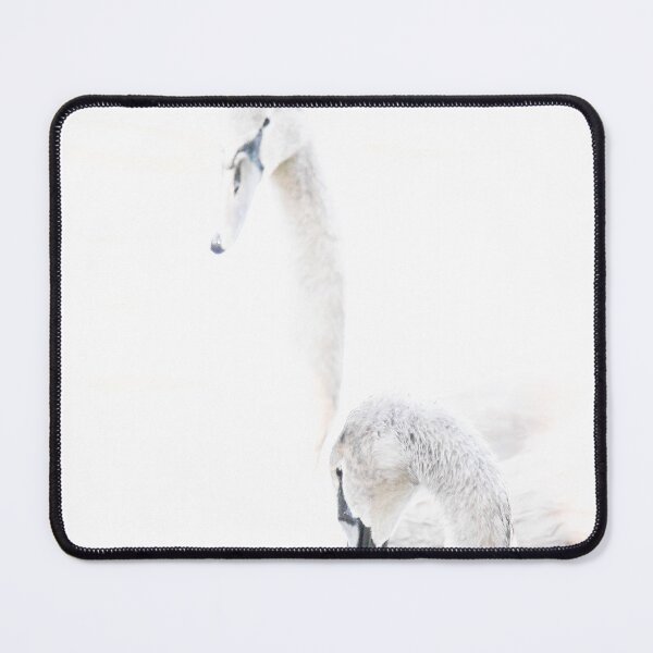 Item preview, Two Swans High Key Minimalism Vertical Nature Lovers designed and sold by eddiebarronshop.