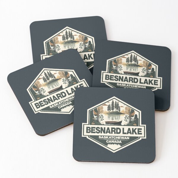 Aperçu de l'œuvre Insigne d'art de voyage du lac Besnard Canada créée et vendue par KrisSidDesigns.