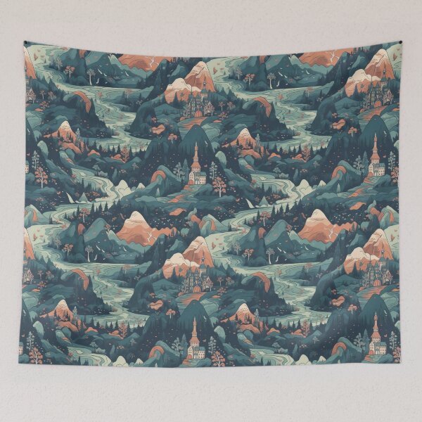 Item preview, Fairytale Mountain Scene designed and sold by ISaidBang.