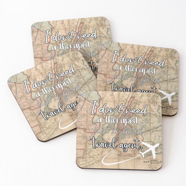 Item preview, Cool travel quote on an old map background designed and sold by Jenson Major.