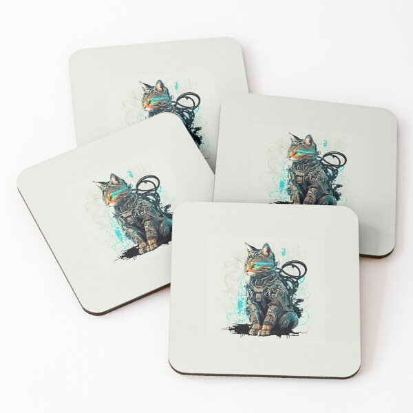 Item preview, Ccc3c_Cyberpunk Cat_20 designed and sold by CritterCuties.