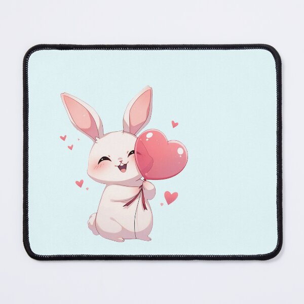 Item preview, White rabbit boy- balloon heart designed and sold by Artxplor.