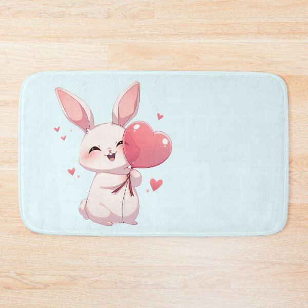 Item preview, White rabbit boy- balloon heart designed and sold by Artxplor.