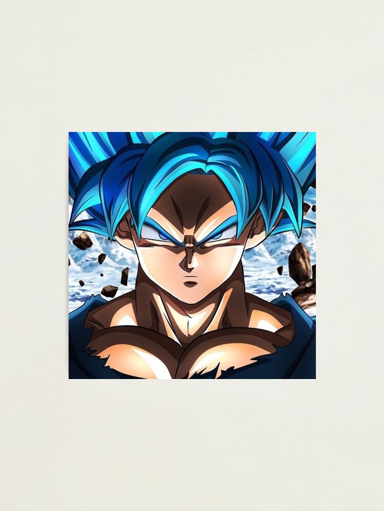 Dragon Ball Z - Son Goku Super Saiyan Blue Photographic Print by POP-Mania