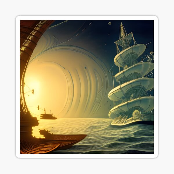 Steampunk Visions (Ships 4) Sticker